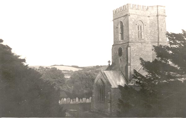 View of the church in 1957