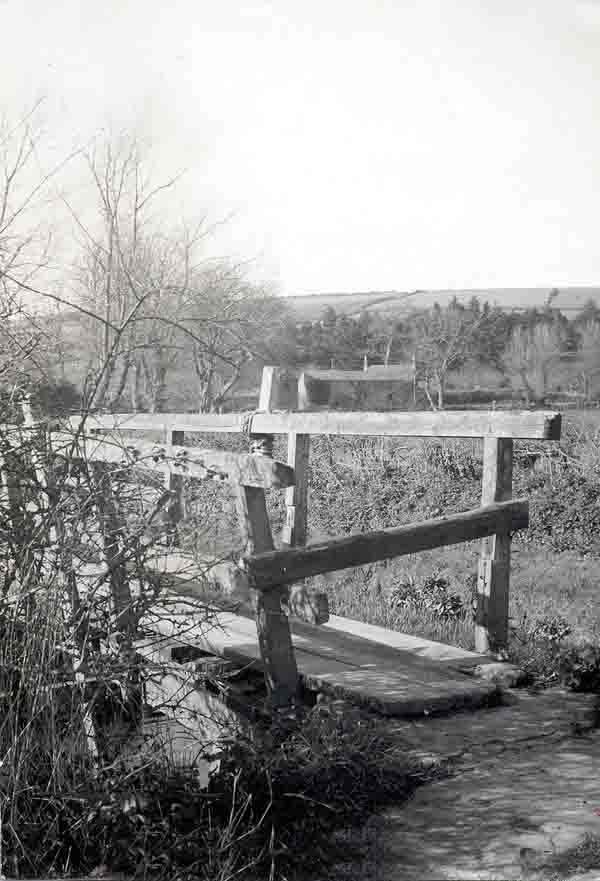 The old 'Wooden Bridge' over the River Bride 