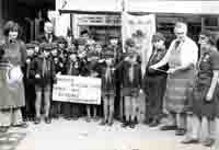 Sausages sizzling by Bride Valley cubs in 1976