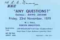 Any Questions Ticket