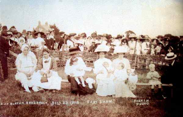 Baby show at fete July 23rd 1912
