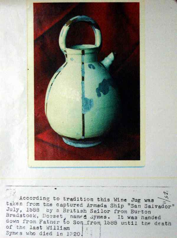 Wine jug from the Armada