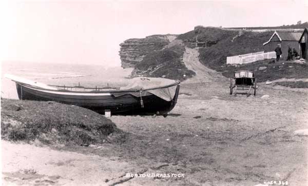 Lerrett boat on beach  C. 1925