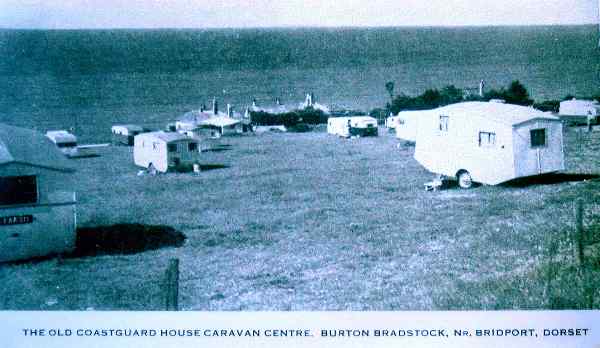 The Old Coastguard House caravan centre - note caravans in top field.