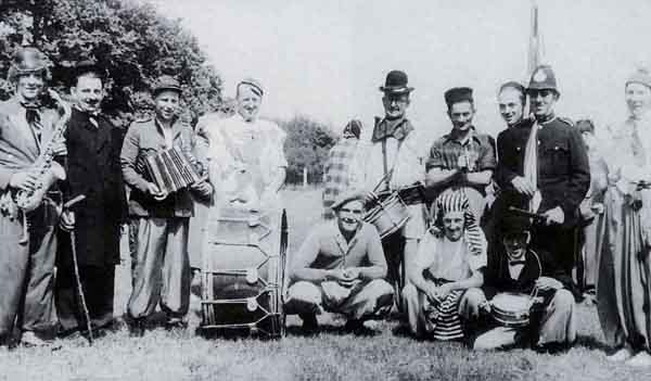 Villagers at the Bridport Pageant at the Bridport Playing Fields in 1953
