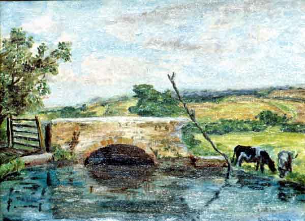 Old stone bridge down Annings Lane