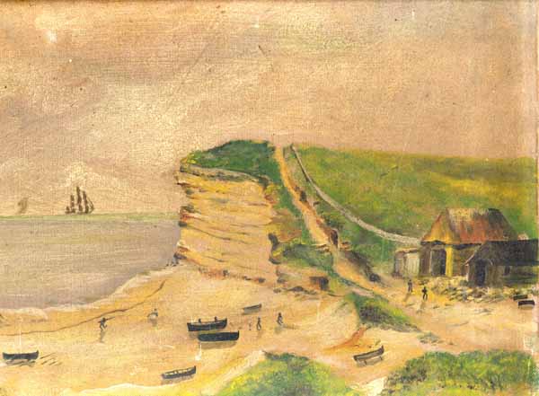 Early painting of Hive Beach