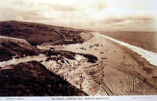 General view of beach looking east