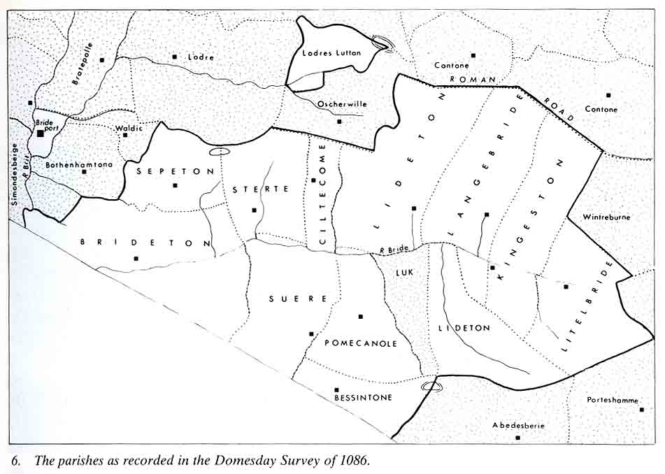 Parishes  as recorded in the Domesday Survey 1086