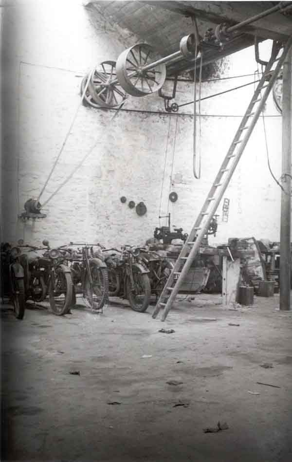 The Twine Factory in use by the garage c1935