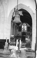 Church bells being lowered