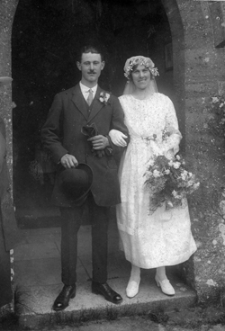 Greta's Aunt Kitty & Uncle Edgar Hawkins who lived at Shadrach Dairy Farm, Mill Street