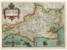This web site has a number of old maps for Dorsetshire 17th Century