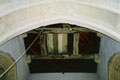 View of the tap door through which the bells will finally reach the floor of the church.