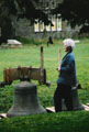Mrs. Sue McDougal with two of the bells. Shortly after this snap was taken she very kindly invited me into the Rectory for a cup of tea to warm me up. It was a pretty dreary, chill day and I had got thoroughly cold. Such a very kind thought and a most welcome treat. "Thank you!" Sue.