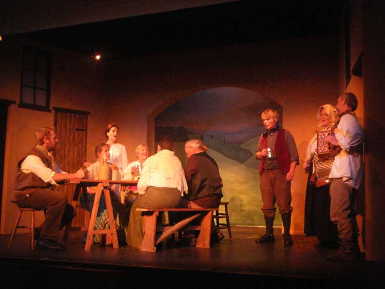Cast & villagers at the Shearing Supper